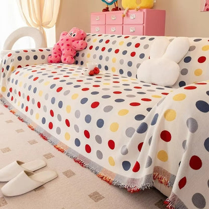 Skorter | Colorful Polka Dot Sofa Cover