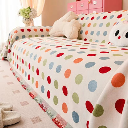 Skorter | Colorful Polka Dot Sofa Cover