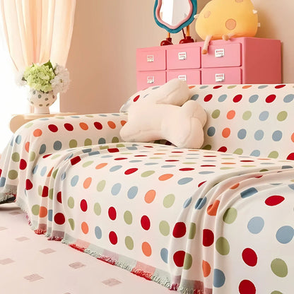Skorter | Colorful Polka Dot Sofa Cover