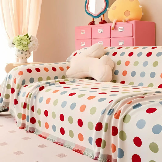 Skorter | Colorful Polka Dot Sofa Cover