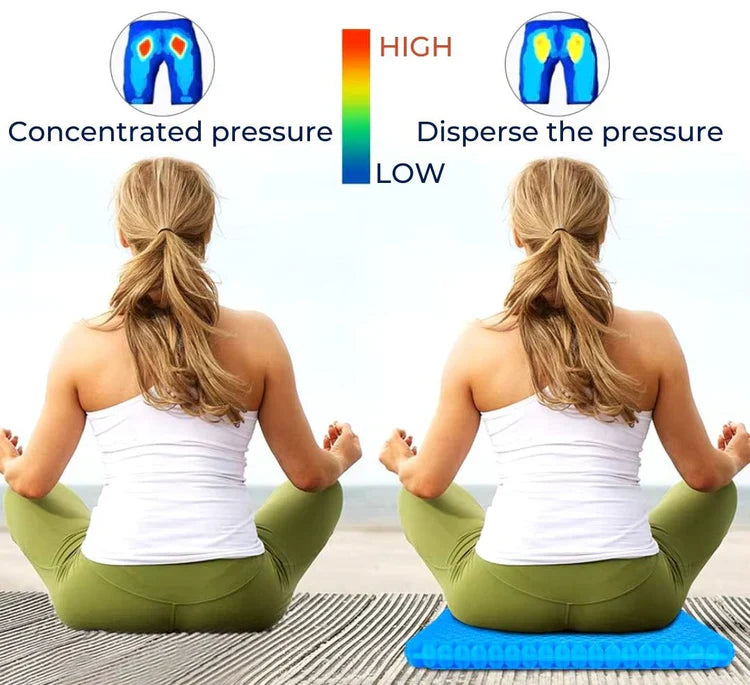 Skorter | Cooling Gel Seat Cushion | Breathable, Flexible & Pain Relief for Office Chairs, Cars, and Home Use