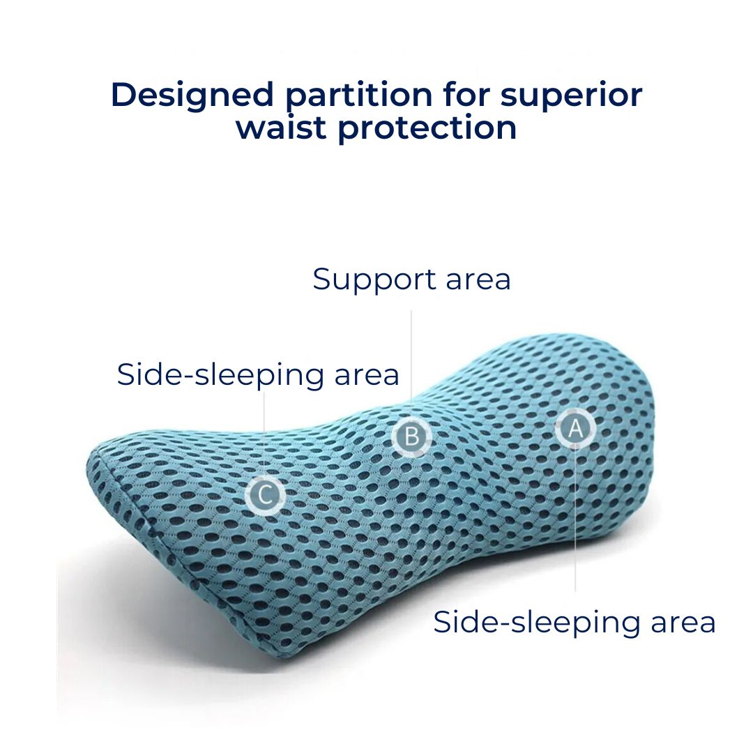 Skorter | Ergonomic Lumbar Support Cushion for Lower Back Pain Relief - Ideal for Office, Driving, and Home Use