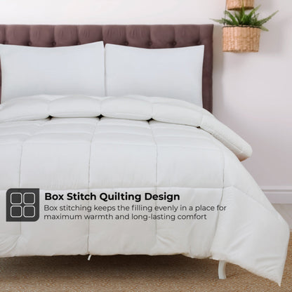 Skorter | Royale All Season Down Alternative Bedding Light Quilted Comfort Blanket with Corner Tabs