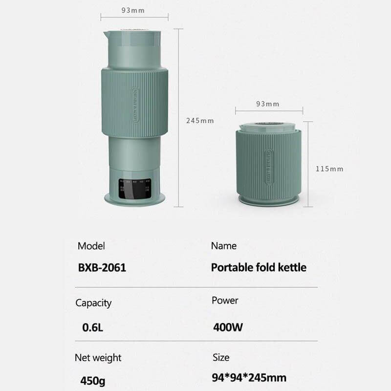 Skorter | CompactKettle | Elegant electric foldable kettle | Space-saving and elegant