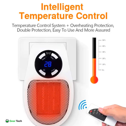 Skorter | Compact Electric Heater - USB and Plug-In Portable small electric heater