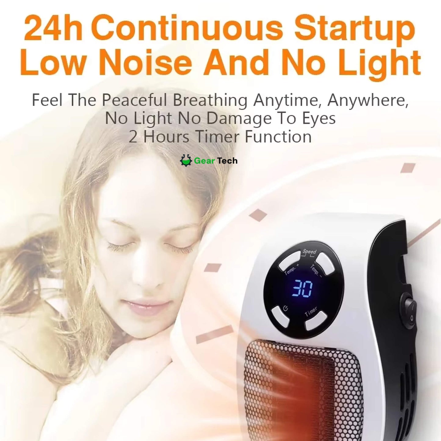 Skorter | Compact Electric Heater - USB and Plug-In Portable small electric heater