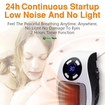Skorter | Compact Electric Heater - USB and Plug-In Portable small electric heater