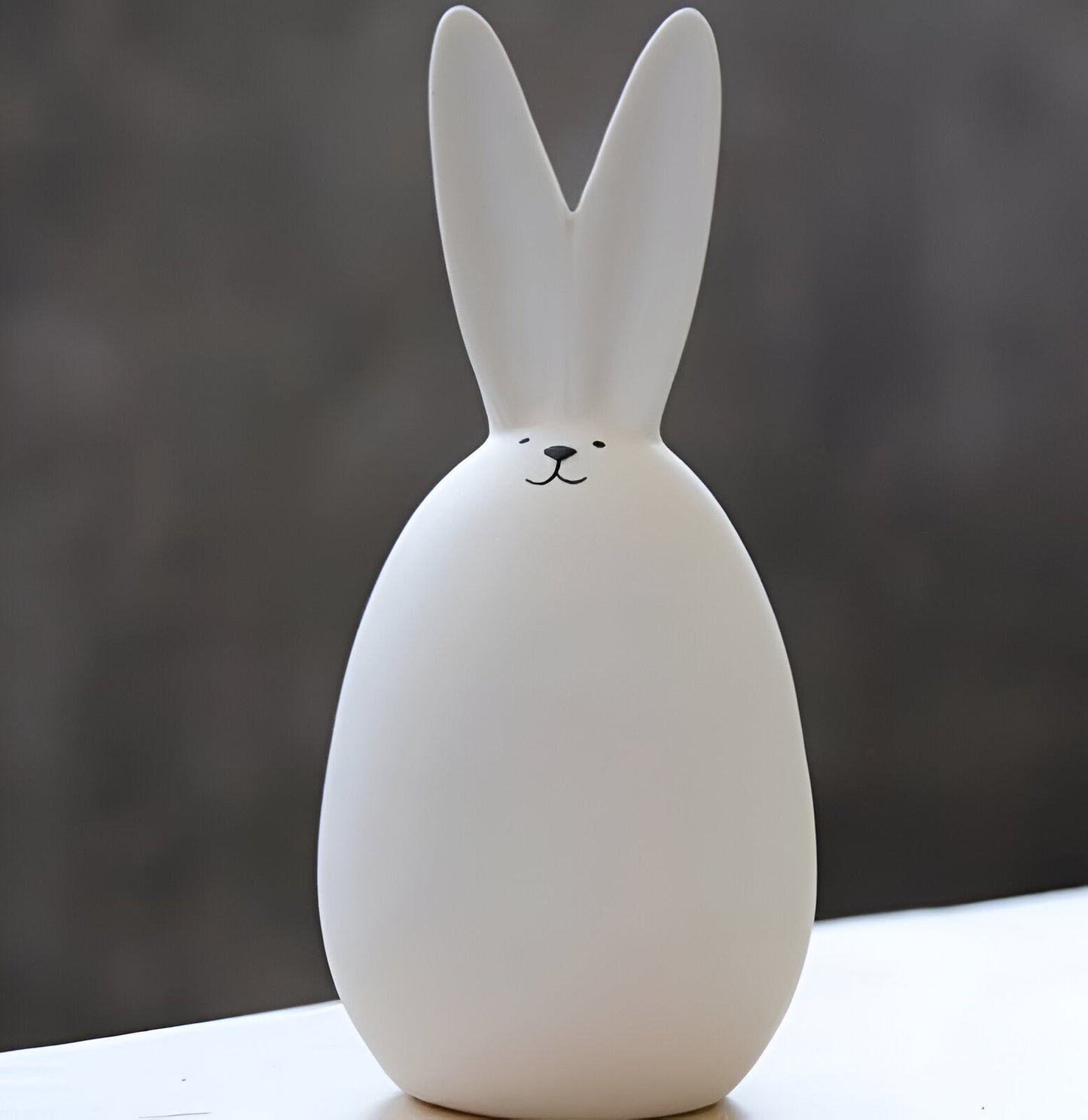 Skorter | ConeyBliss Minimalist Ceramic Bunny – Elegant White Easter Rabbit Figurine Decor