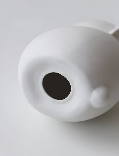 Skorter | ConeyBliss Minimalist Ceramic Bunny – Elegant White Easter Rabbit Figurine Decor