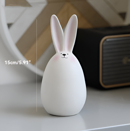 Skorter | ConeyBliss Minimalist Ceramic Bunny – Elegant White Easter Rabbit Figurine Decor