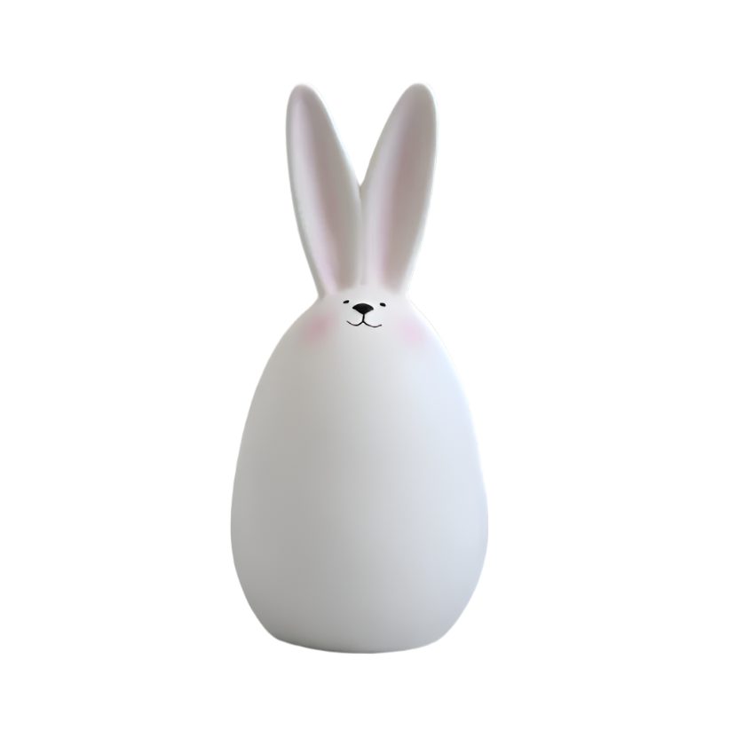 Skorter | ConeyBliss Minimalist Ceramic Bunny – Elegant White Easter Rabbit Figurine Decor
