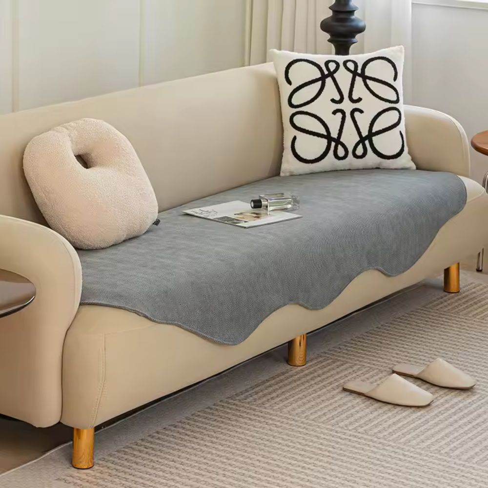 Skorter | All-Season Plain Contour Fit Sofa Cover