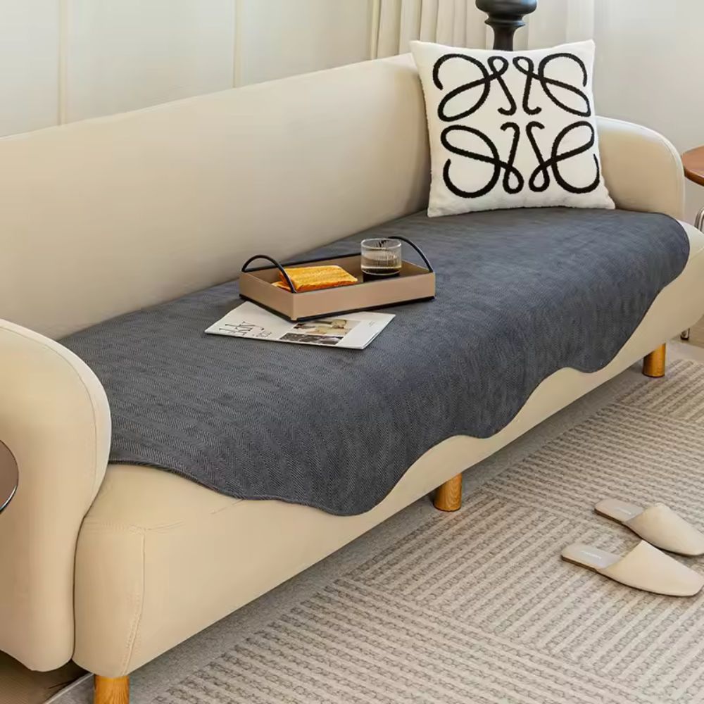 Skorter | All-Season Plain Contour Fit Sofa Cover