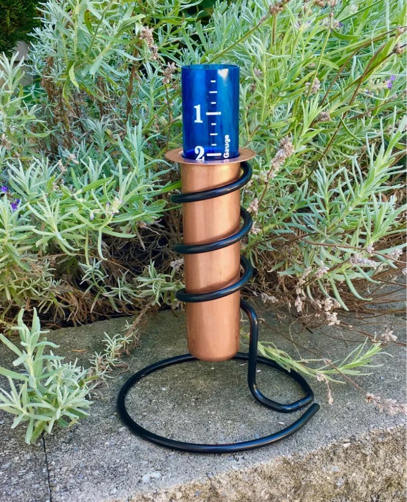 Skorter | Copper Rain Gauge | Durable, Floating Design for Home Garden & Lawn Water Measurement