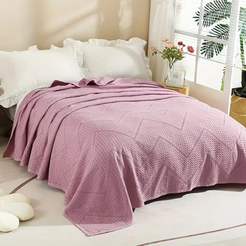 Skorter | Cotton Nest Waffle Summer Blanket