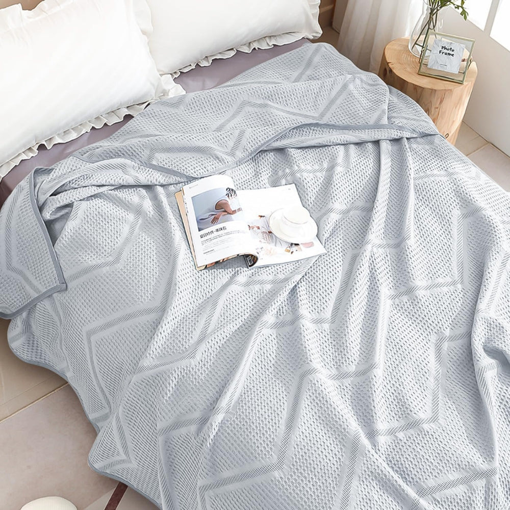 Skorter | Cotton Nest Waffle Summer Blanket