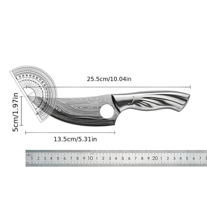 Skorter kitchen knife with Damascus blade