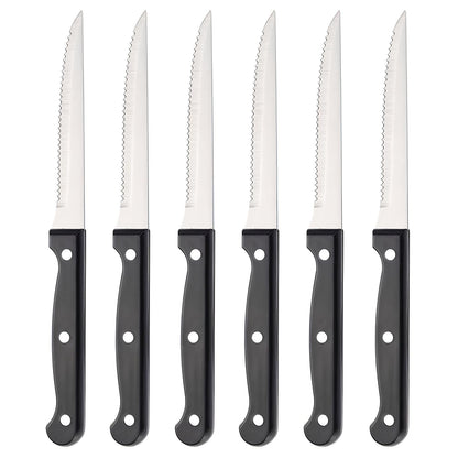 Skorter of 6 Steak Knives in Stainless Steel