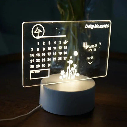 Skorter | MemoGlow - LED Note lamp with black writing board for bedroom & office