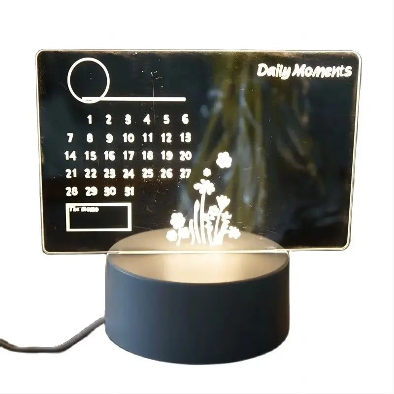 Skorter | MemoGlow - LED Note lamp with black writing board for bedroom & office