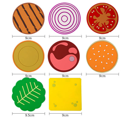 Skorter | Creative Hamburger-Shape Coaster Set