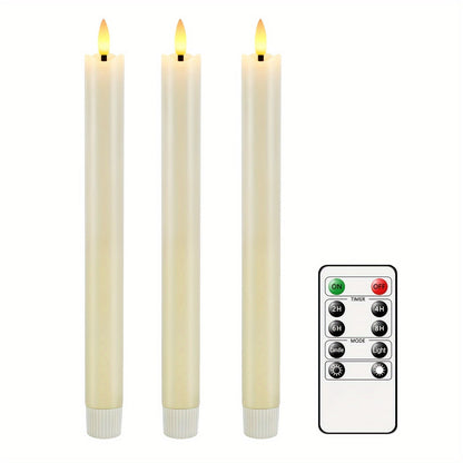 Skorter | CandleLuxe – 6 LED Taper Candles with Remote for Luxurious Event Lighting