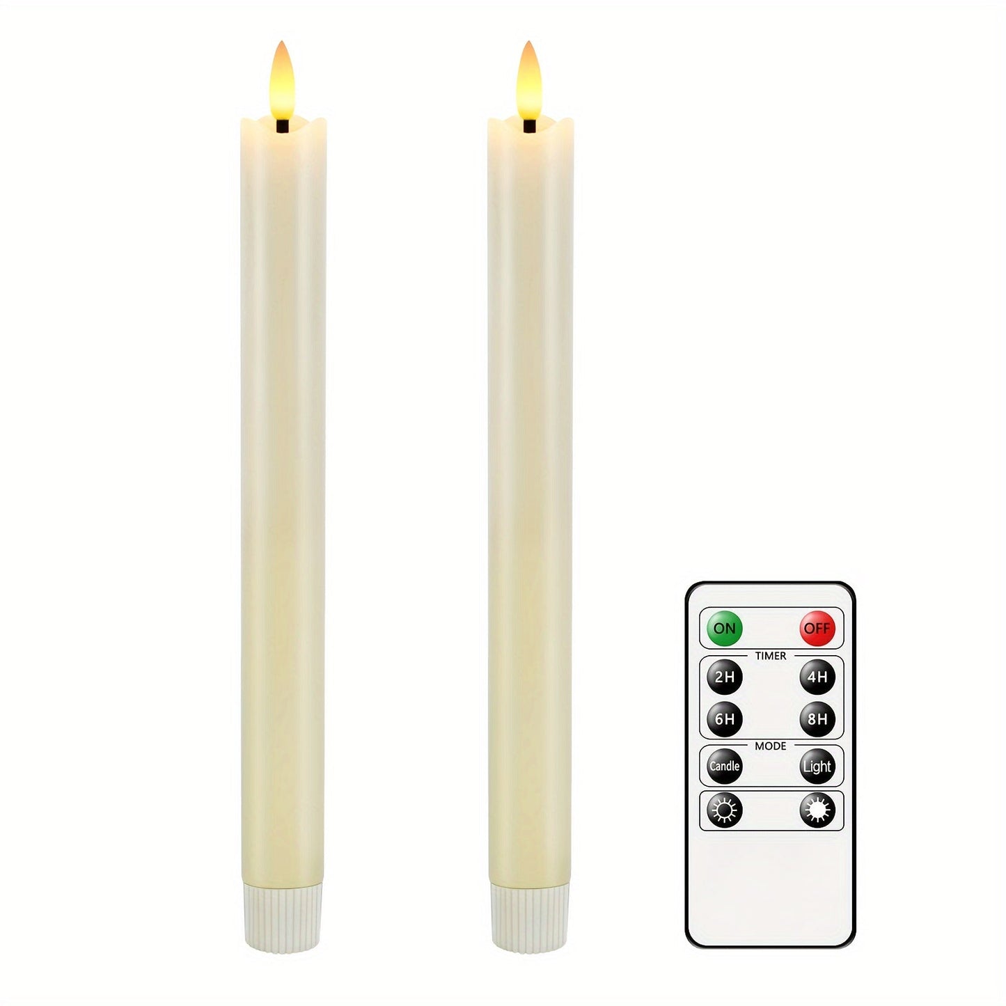 Skorter | CandleLuxe – 6 LED Taper Candles with Remote for Luxurious Event Lighting