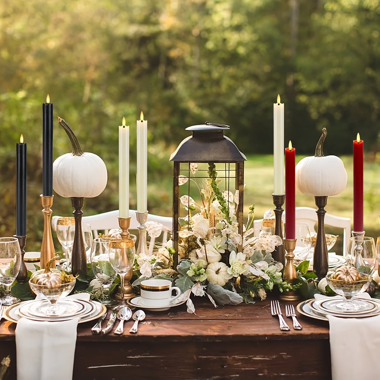 Skorter | CandleLuxe – 6 LED Taper Candles with Remote for Luxurious Event Lighting