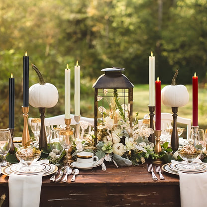 Skorter | CandleLuxe – 6 LED Taper Candles with Remote for Luxurious Event Lighting