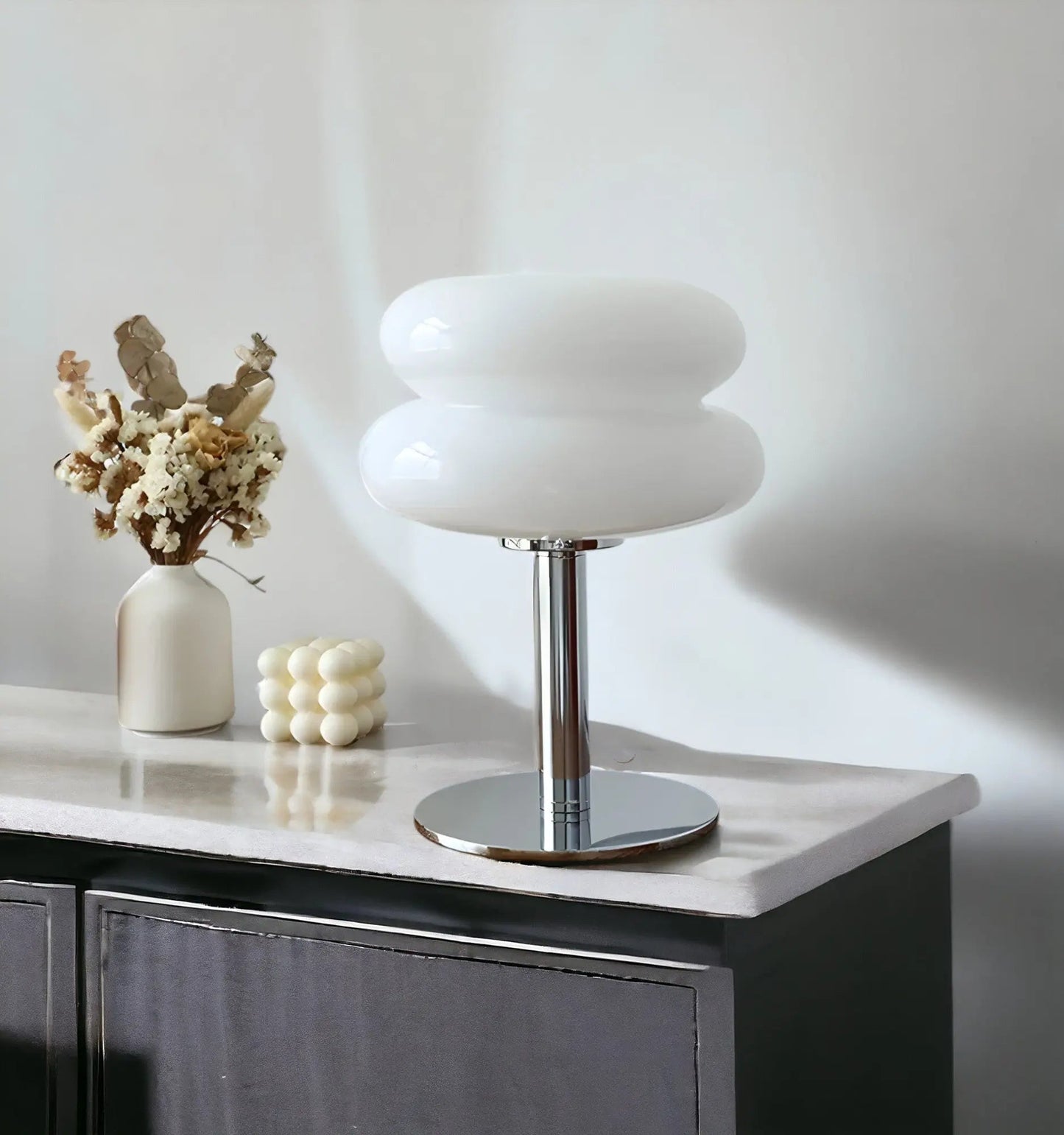 Skorter | GlamoraLite - Elegant Glass Table Lamp for Your Interior