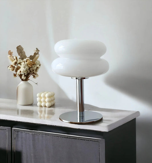 Skorter | GlamoraLite - Elegant Glass Table Lamp for Your Interior