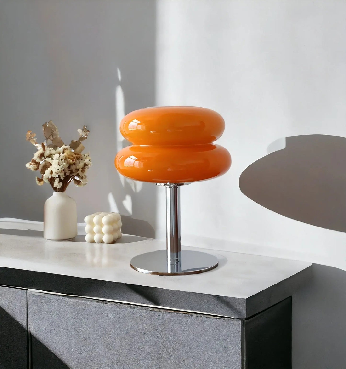 Skorter | GlamoraLite - Elegant Glass Table Lamp for Your Interior