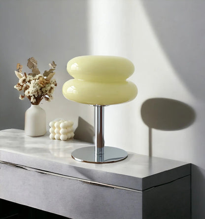 Skorter | GlamoraLite - Elegant Glass Table Lamp for Your Interior