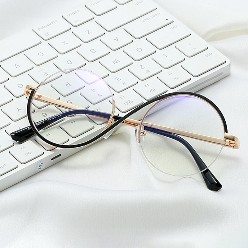 Skorter | Cross Halbrand Round Glasses 95929