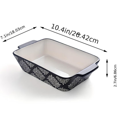 Skorter for four ceramic oven with white pattern