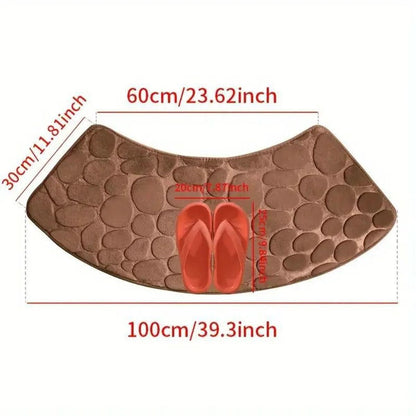 Skorter | Bath mat with curved design for comfort & safety