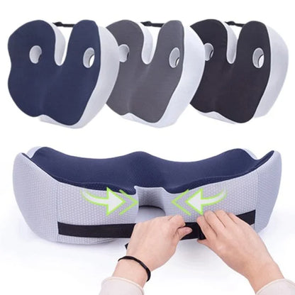 Skorter | Adjustable Memory Foam Sit Bone Relief Seat Cushion