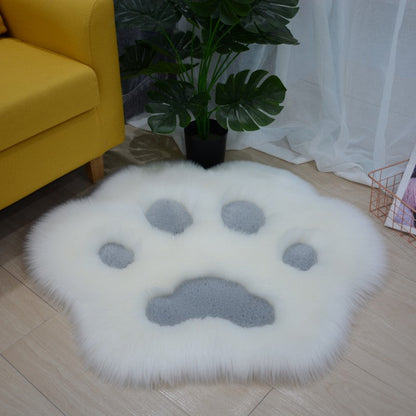 Skorter | Cute Cat Paw Pattern Soft Plush Blanket Home Sofa Coffee Table Floor Mat Bedroom Bedside Decorative Rug