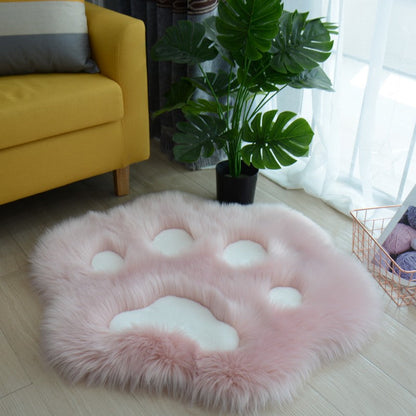 Skorter | Cute Cat Paw Pattern Soft Plush Blanket Home Sofa Coffee Table Floor Mat Bedroom Bedside Decorative Rug