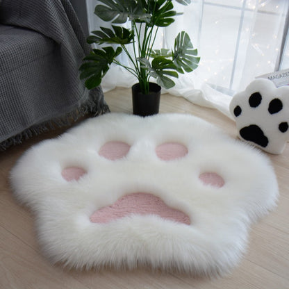 Skorter | Cute Cat Paw Pattern Soft Plush Blanket Home Sofa Coffee Table Floor Mat Bedroom Bedside Decorative Rug