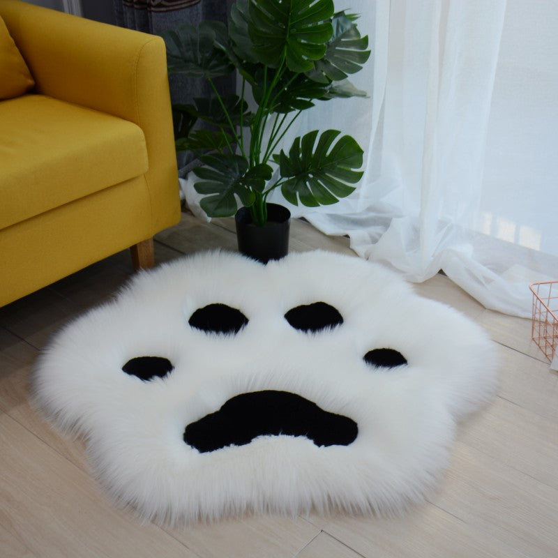 Skorter | Cute Cat Paw Pattern Soft Plush Blanket Home Sofa Coffee Table Floor Mat Bedroom Bedside Decorative Rug