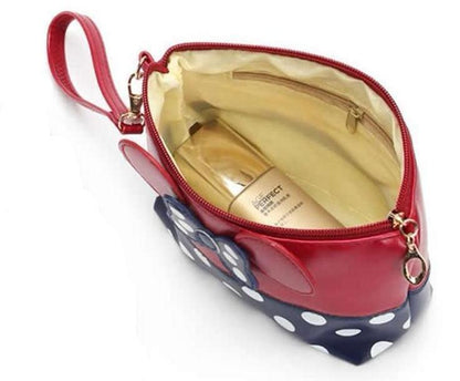 Skorter | Cute Mouse Polkadot Adorable Cosmetic Bag