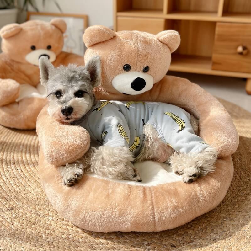 Skorter | Cute detachable cuddly bear cat bed
