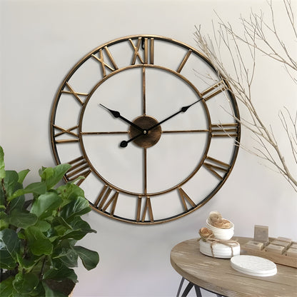 Skorter | Roman Numerals Iron Art Wall Clock