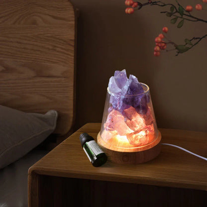 Skorter | Himalaya Salt Lamp - Crystal Night Light & Essential Oil Diffuser