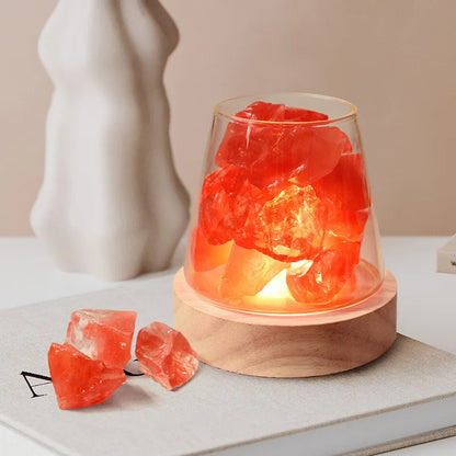 Skorter | Himalaya Salt Lamp - Crystal Night Light & Essential Oil Diffuser