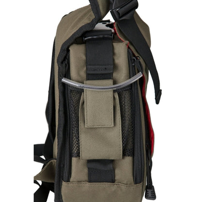 Skorter | CADEN Triangle Tscope Sling Shoulder Cross Digital Camera Bags Case Soft Bag with Rain Cover for Canon Nikon Sony K1, Size: 36*31*15cm (Army Green)