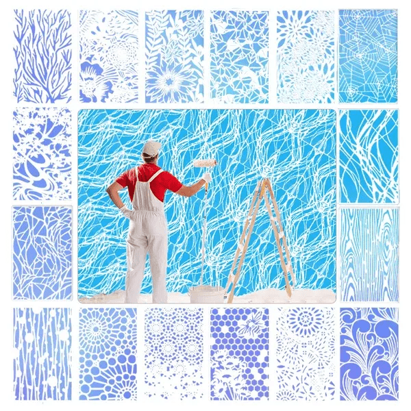 Skorter | DIY Decoration - Garden Fence Large Flower Drawing Templates