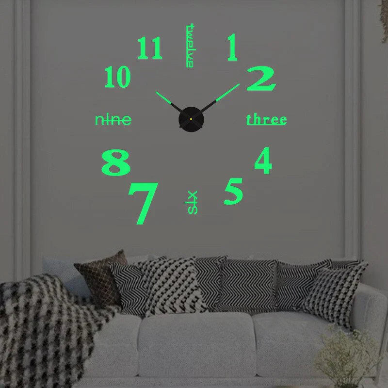 Skorter | Diy Wall Clock - Acrylic Minimalist Design - Unique And Stylish