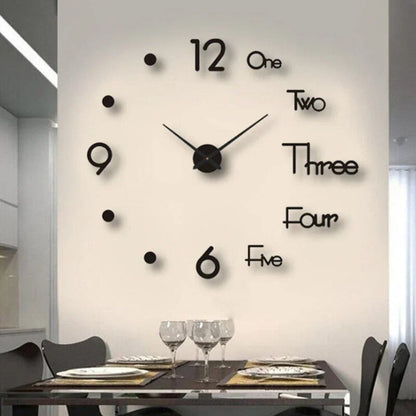 Skorter | Diy Wall Clock - Acrylic Minimalist Design - Unique And Stylish
